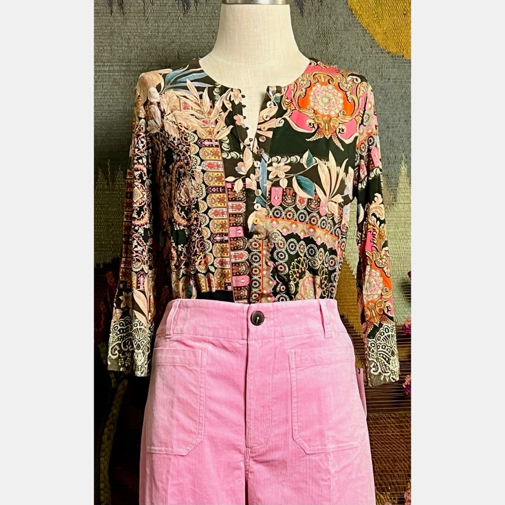 Johnny Was Flora Button Front Tunic S - Picture 13 of 15